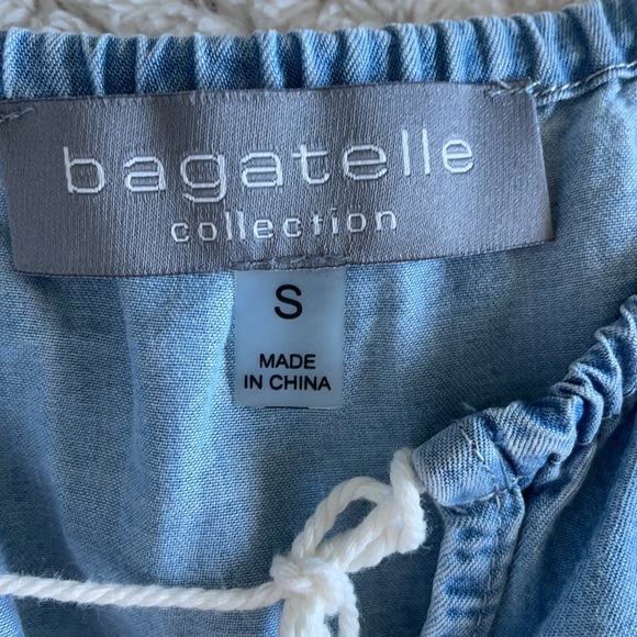 Bagatelle collection denim Boho top. - Picture 6 of 7
